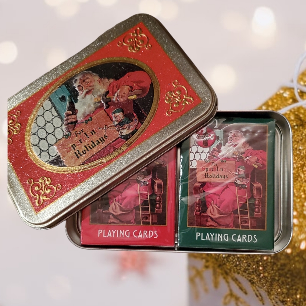 Coca-Cola Santa Playing Cards Vintage Christmas Nostalgia Never Used